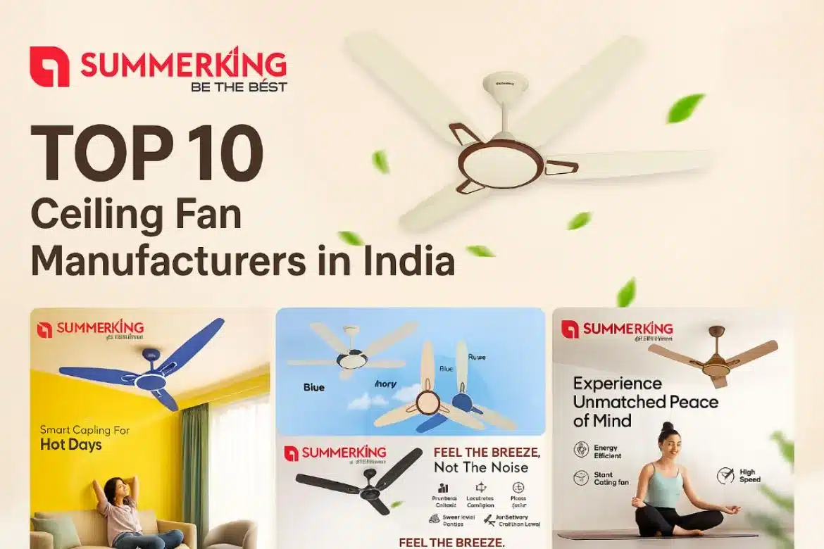Top 10 Ceiling Fan Manufacturers in India